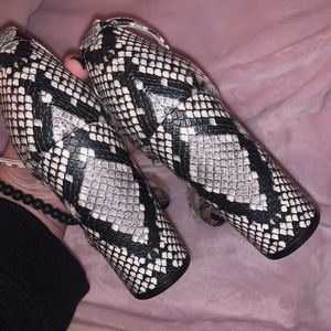 Steve Madden Snake Skin Block Heels - BRAND NEW